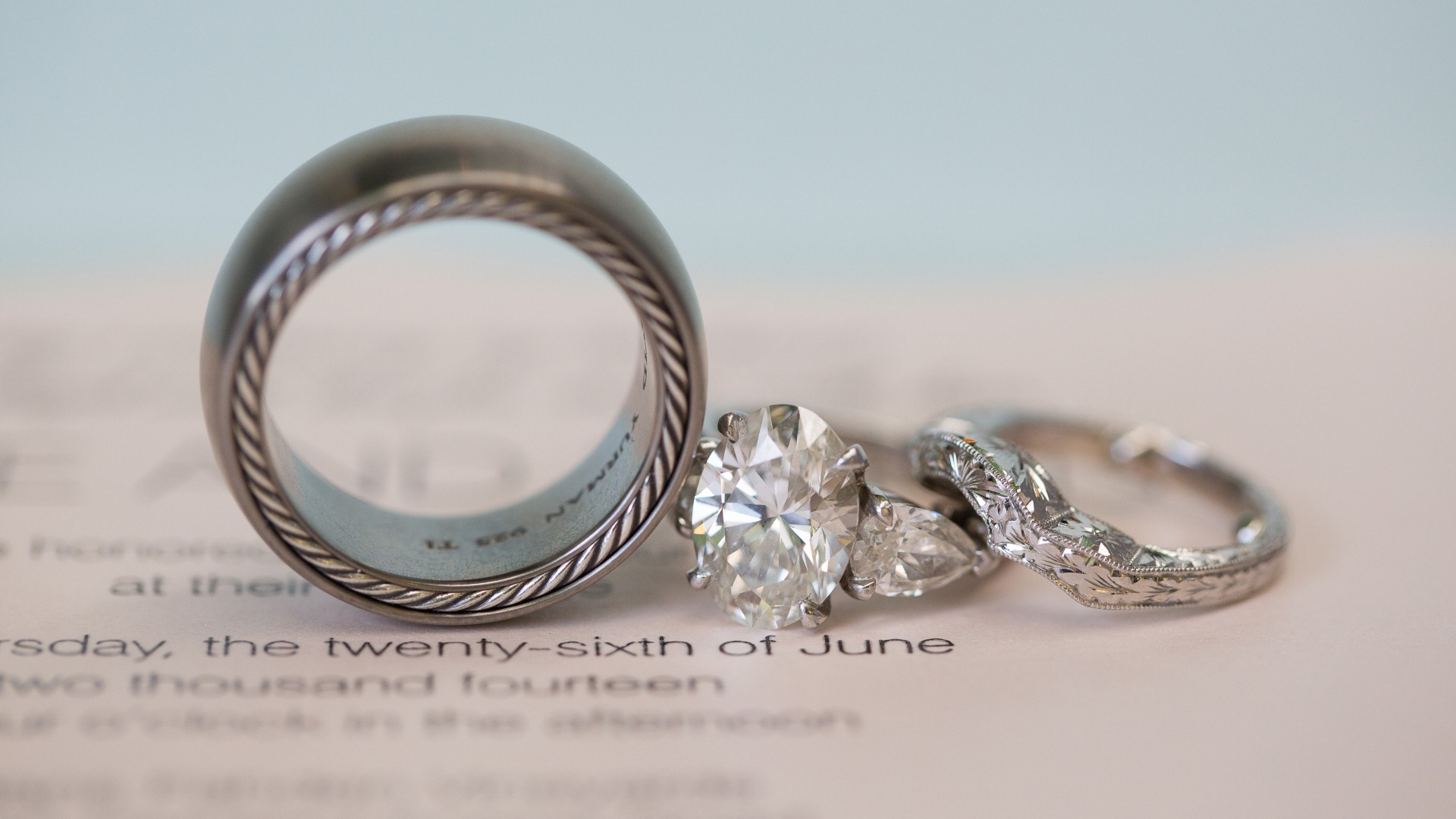Rings on script